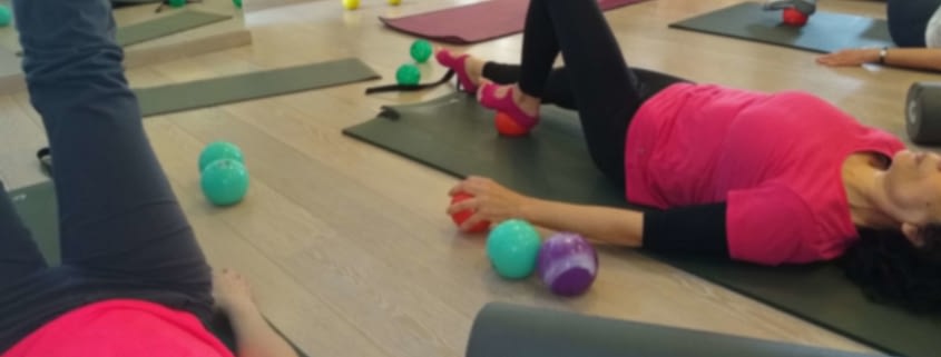 Pilates with small balls